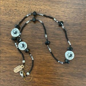 Triple Ying Yang pendant necklace